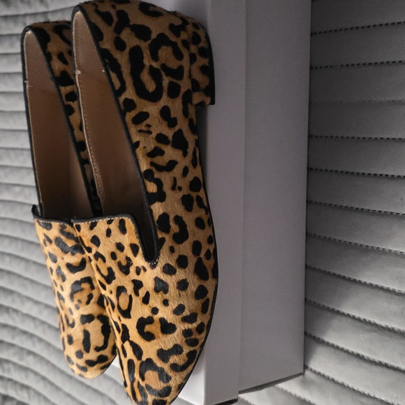 Steve Madden Animal Print Calf Hair Women's Loafers - Picture 2 of 4